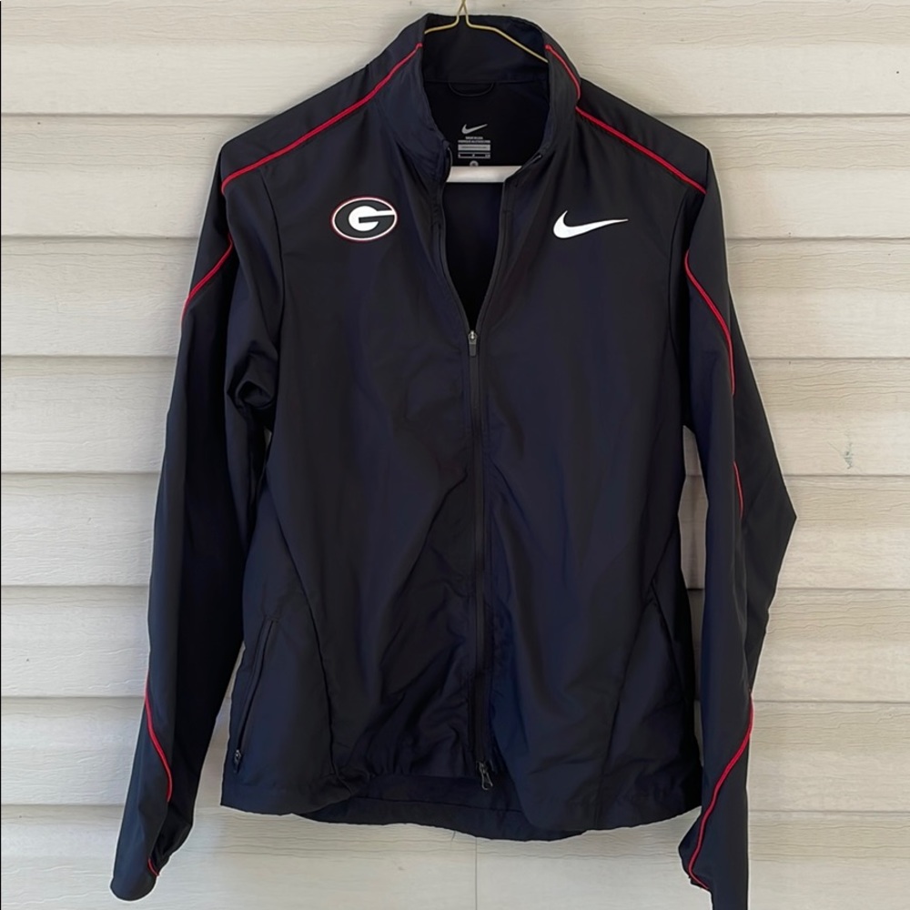 Georgia bulldogs Nike zip-up running jacket
